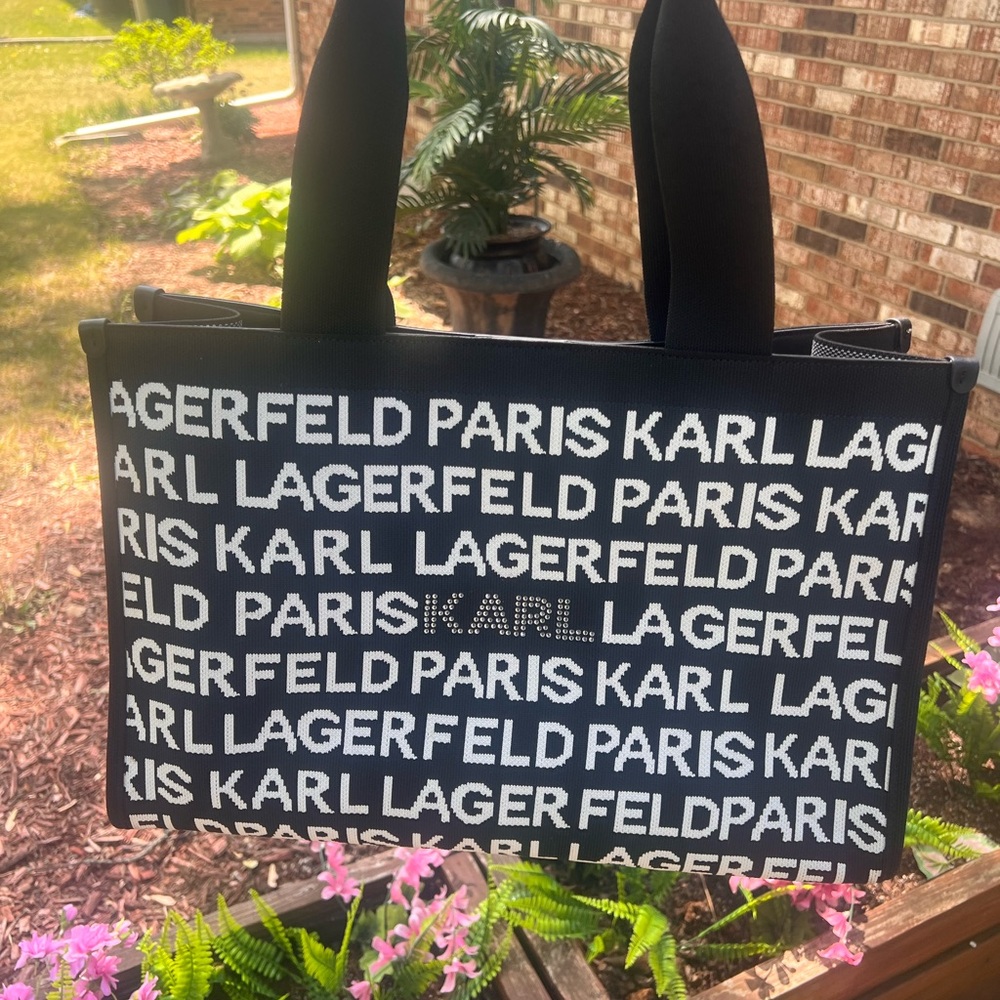 Karl Lagerfeld Monochrome Logo Tote
